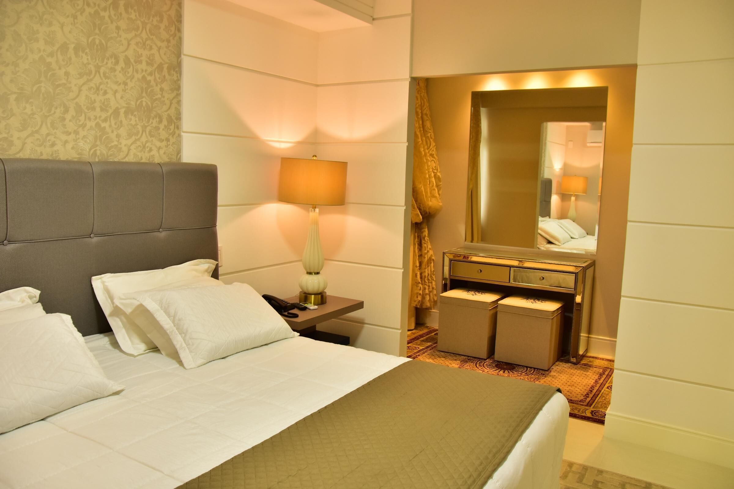Premium bedding, minibar, in-room safe, desk