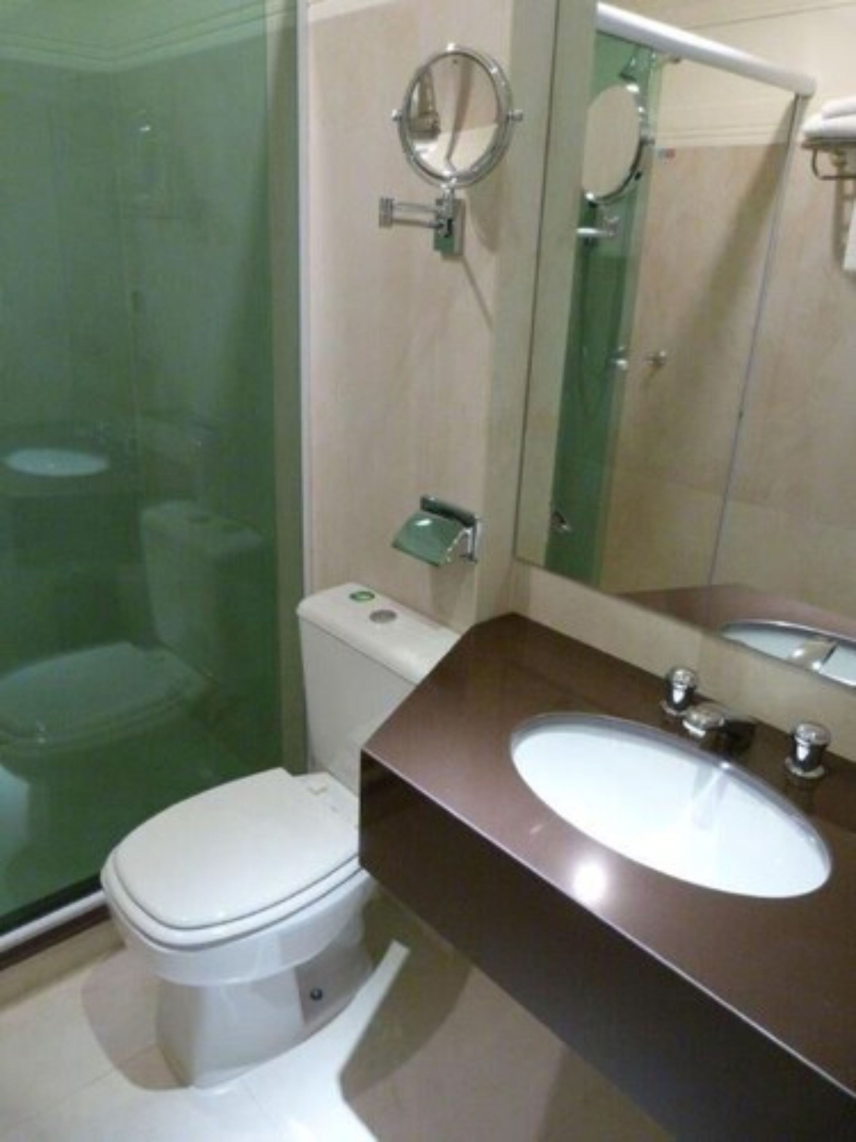 deluxe room | bathroom | shower, free toiletries, hair dryer, bathrobes