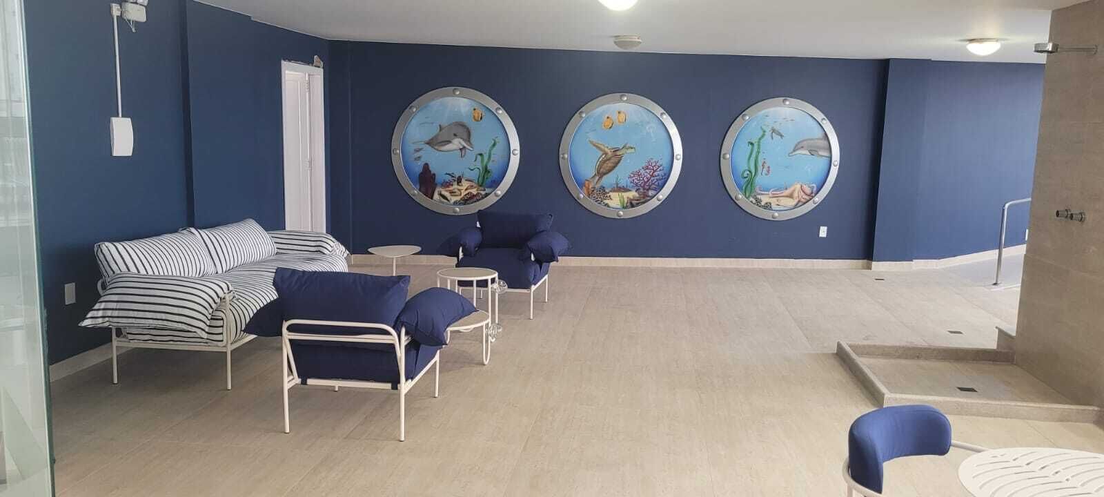 indoor pool, pool loungers