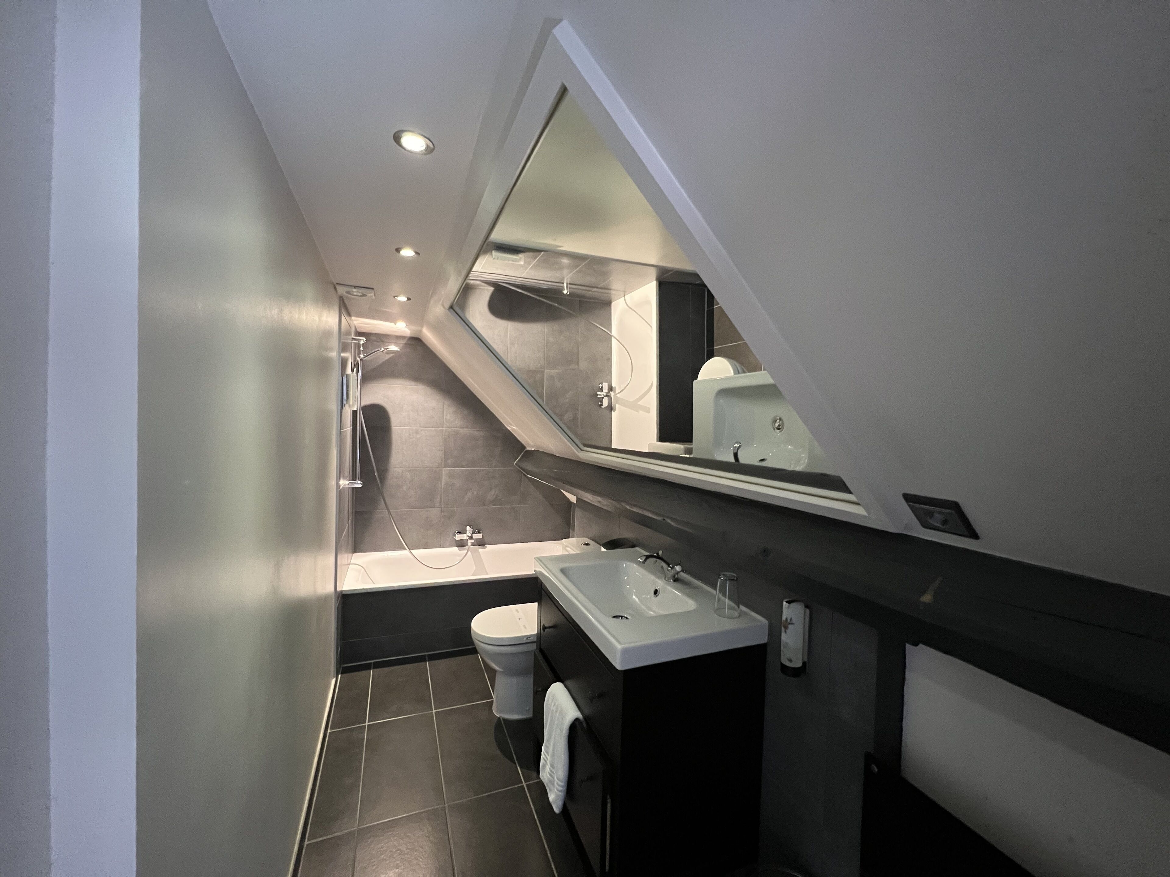 comfort room | bathroom | free toiletries, hair dryer, towels