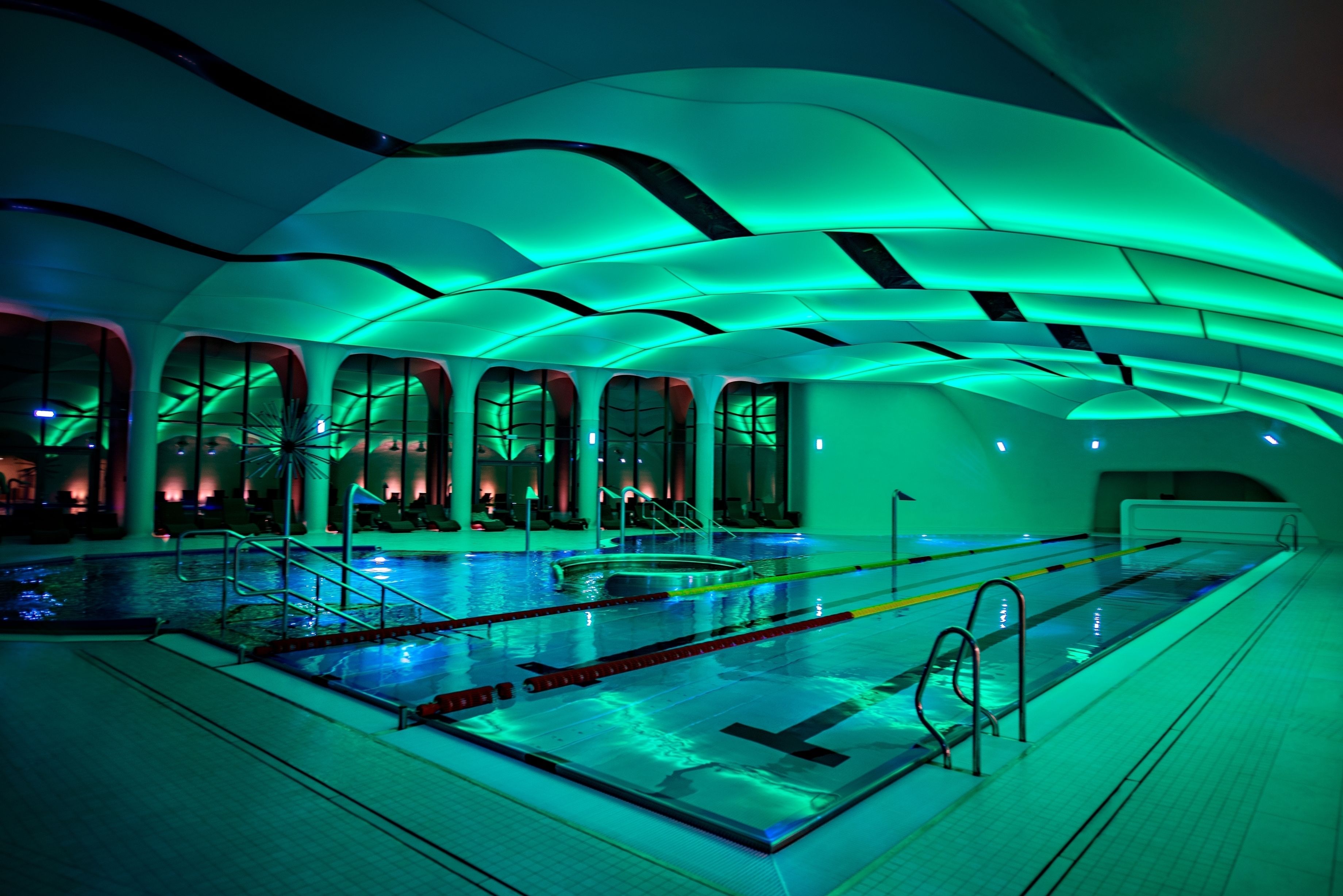 indoor pool, outdoor pool