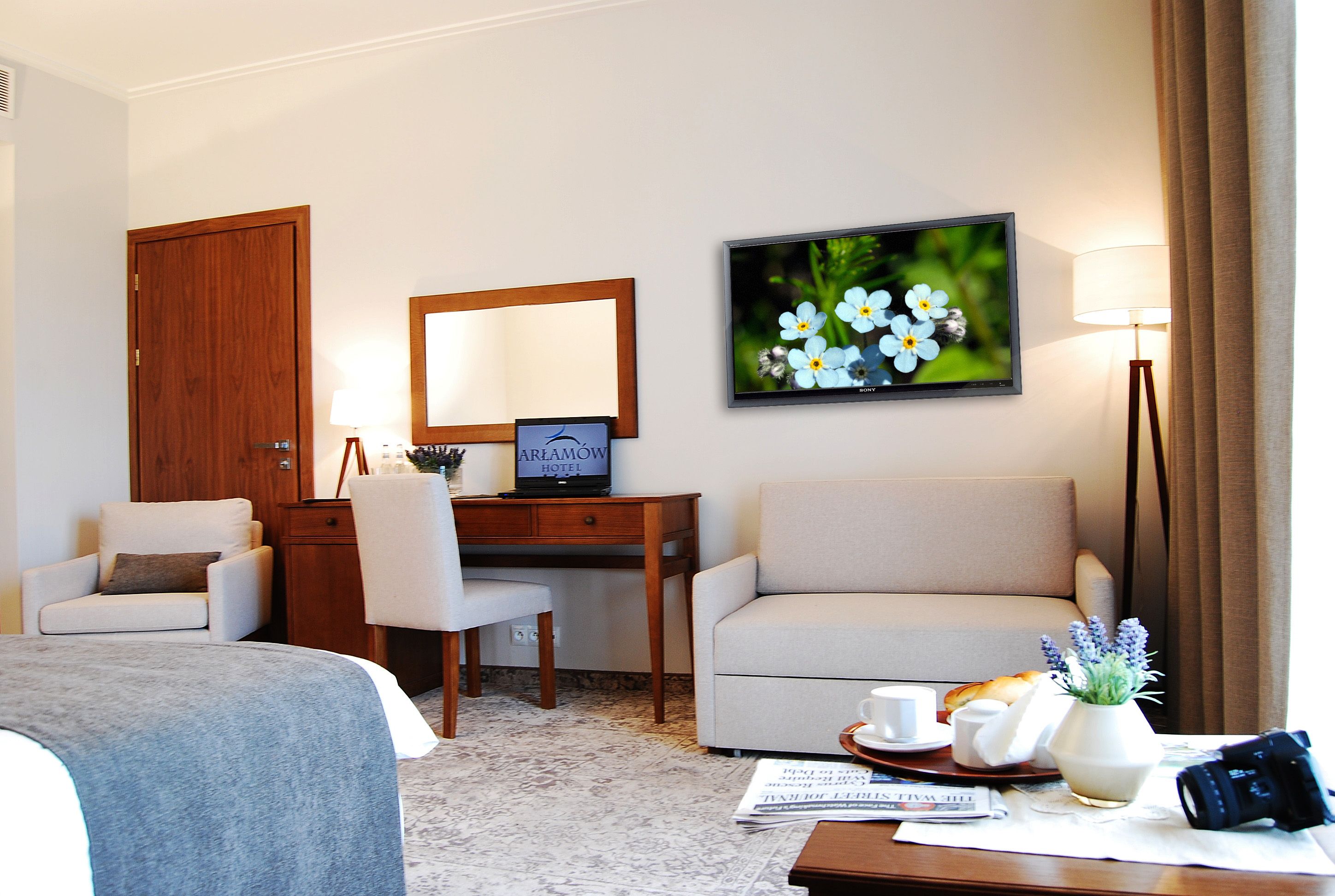 single room | living area | 42-inch lcd tv with satellite channels, smart tv