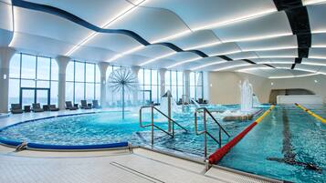 Indoor pool, outdoor pool