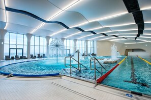 Indoor pool, outdoor pool