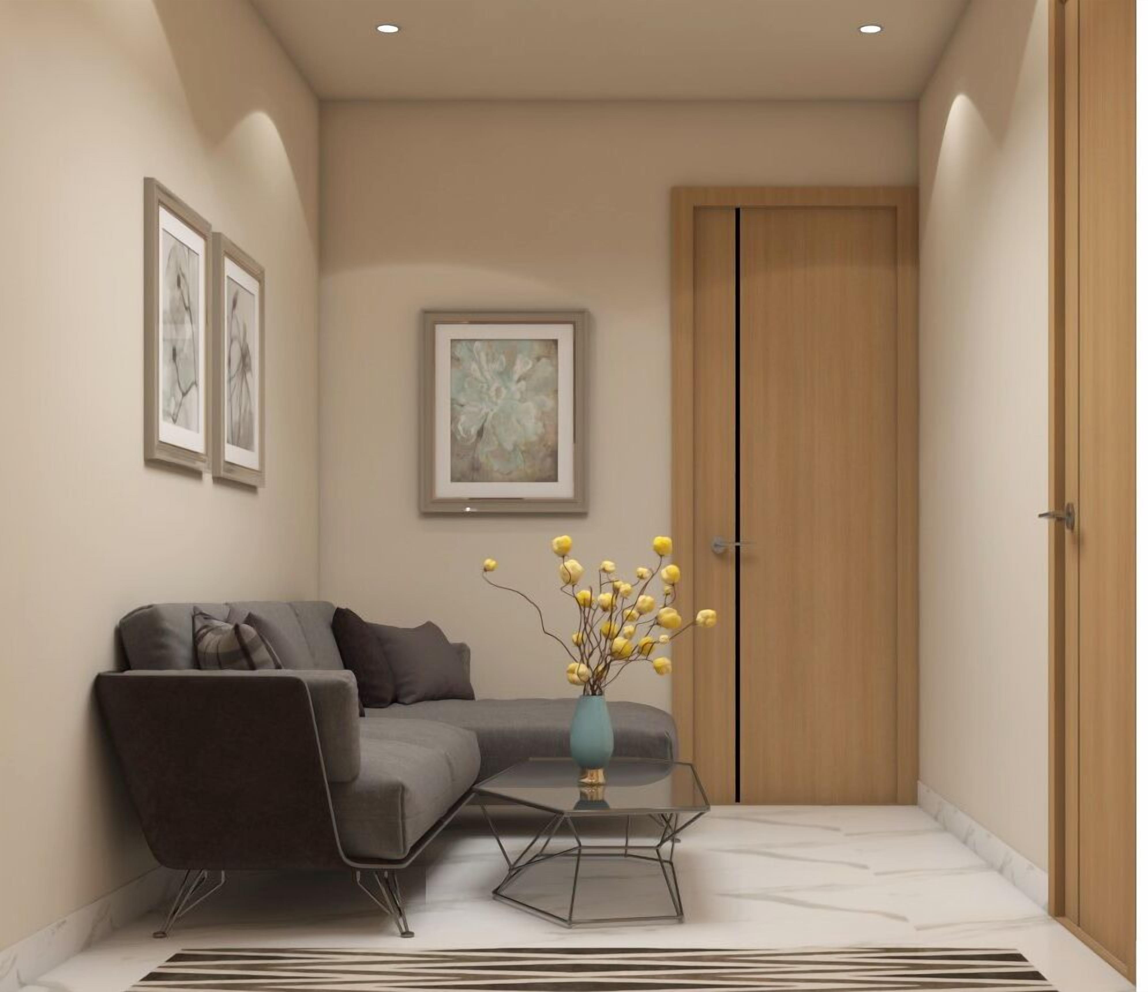 家庭客房 | 起居區 | 平面電視、壁爐