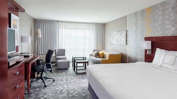 32-inch flat-screen TV with cable channels, TV