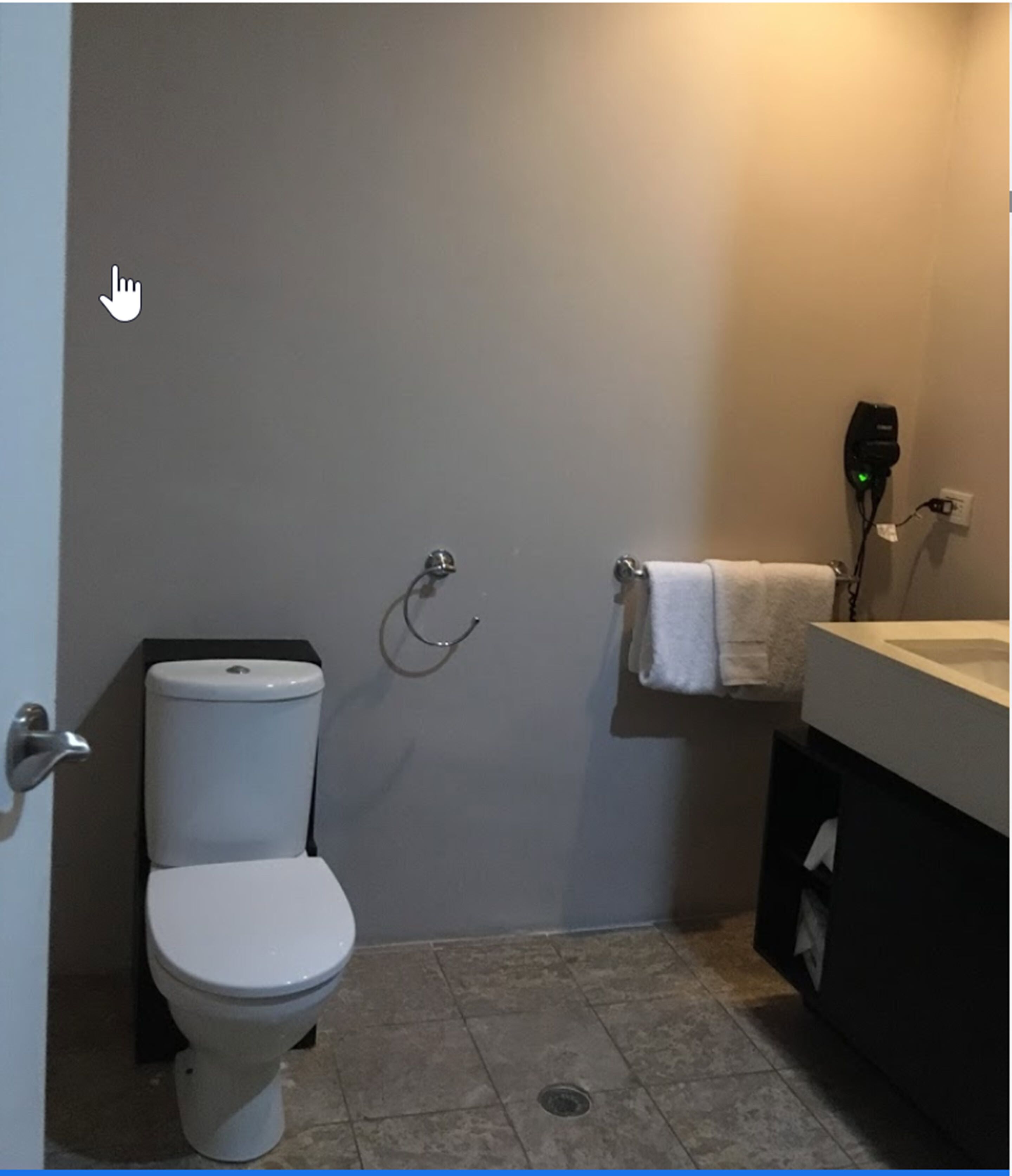 shower, rainfall showerhead, free toiletries, hair dryer