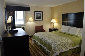 Desk, blackout curtains, iron/ironing board, cots/infant beds