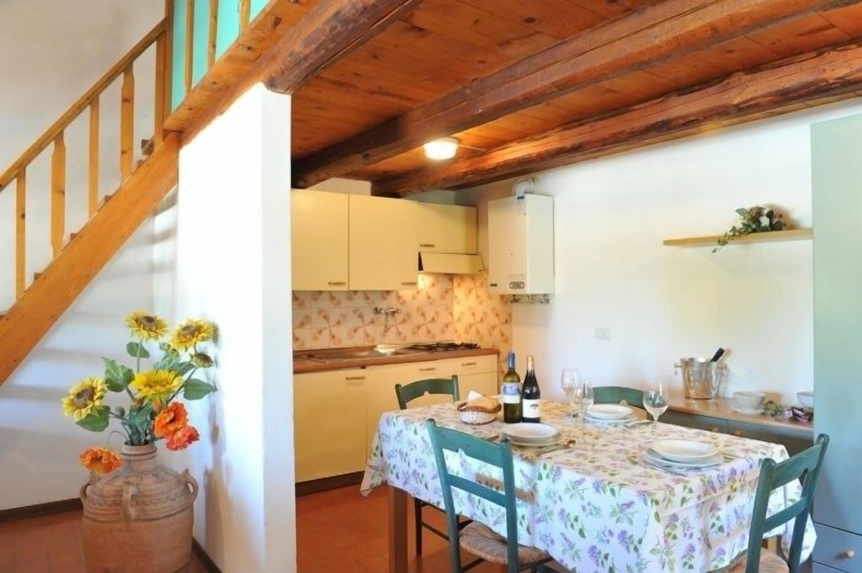 Chalet, 1 camera da letto, lato piscina | Cucina privata | Frigorifero con congelatore, seggiolone, pentole/stoviglie/utensili