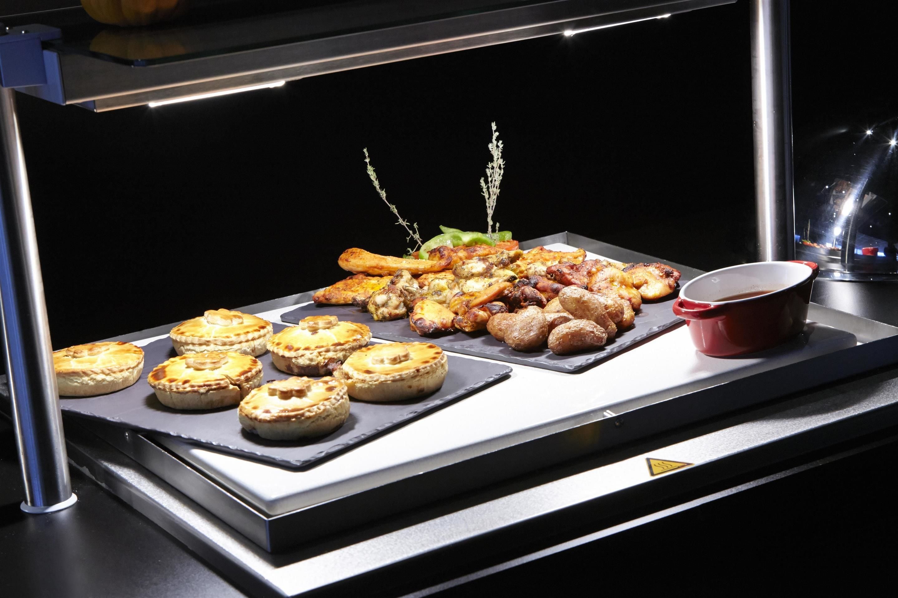 breakfast, lunch and dinner served