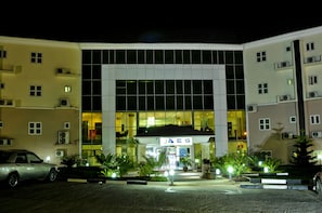 Front of property - evening/night - AES Luxury Apartments (Abuja)