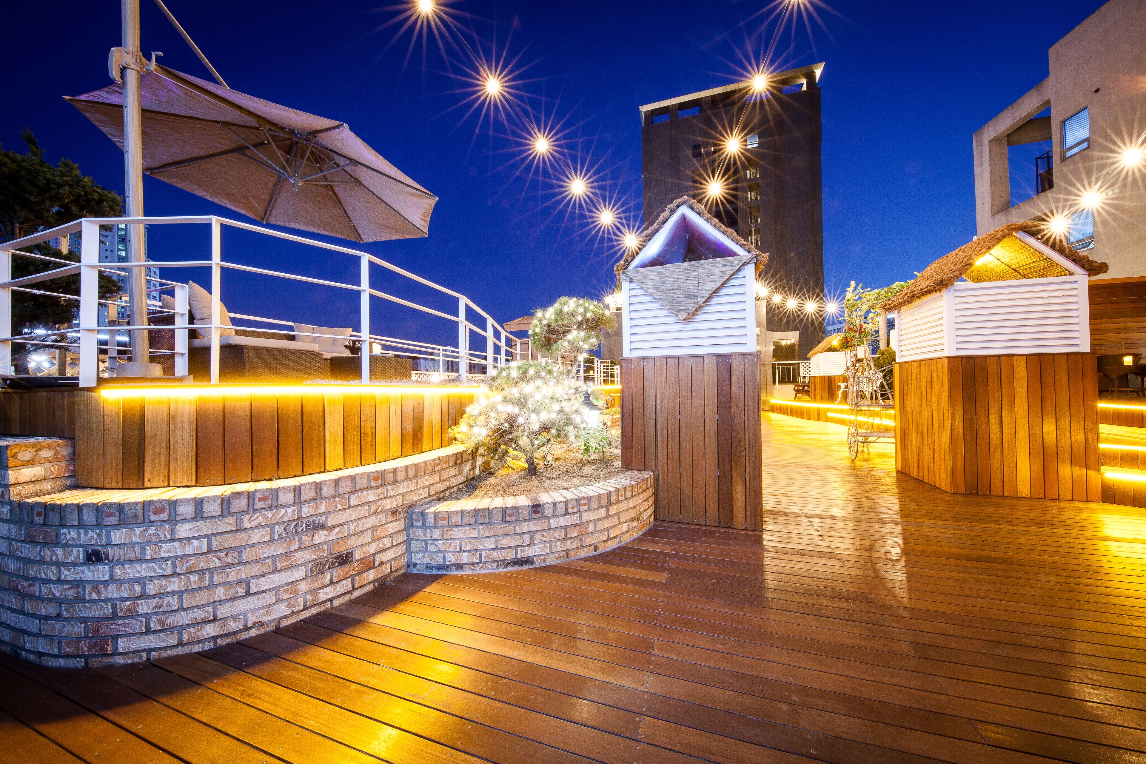 front of property – evening/night