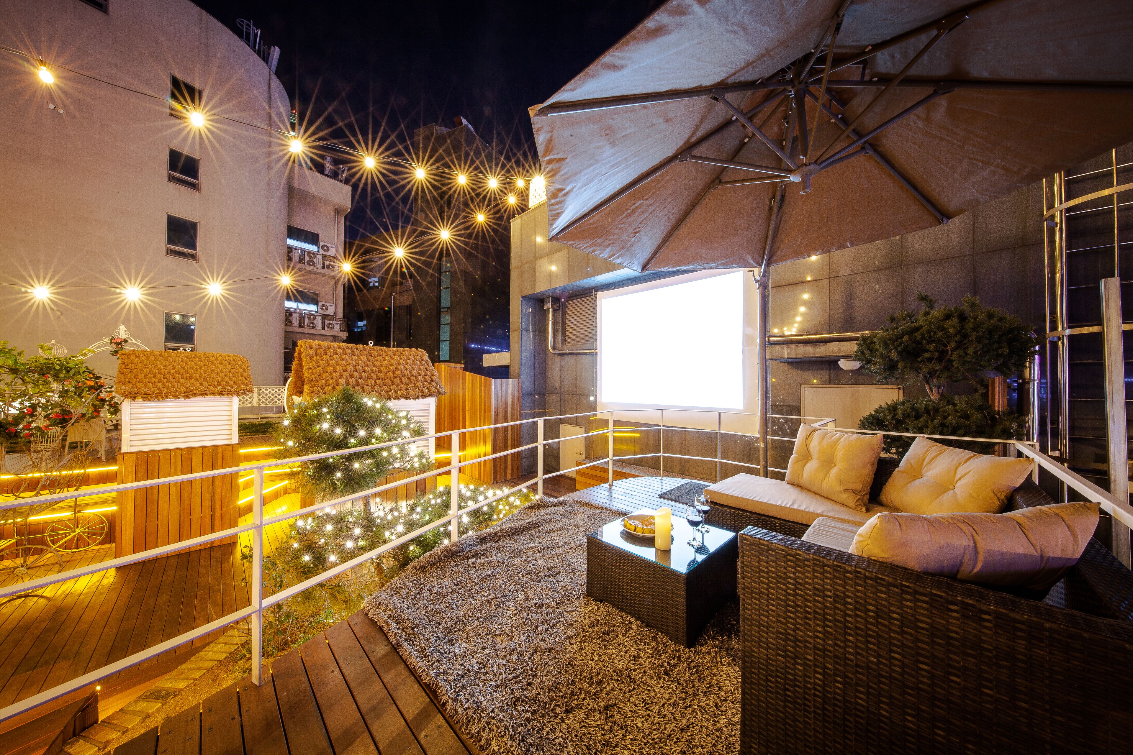 front of property – evening/night