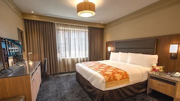 Luxe beddengoed, een kluis op de kamer, individueel gedecoreerd