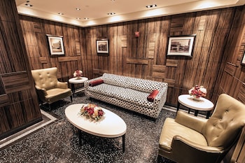 Sitting area in hotel lobby at Opera House Hotel