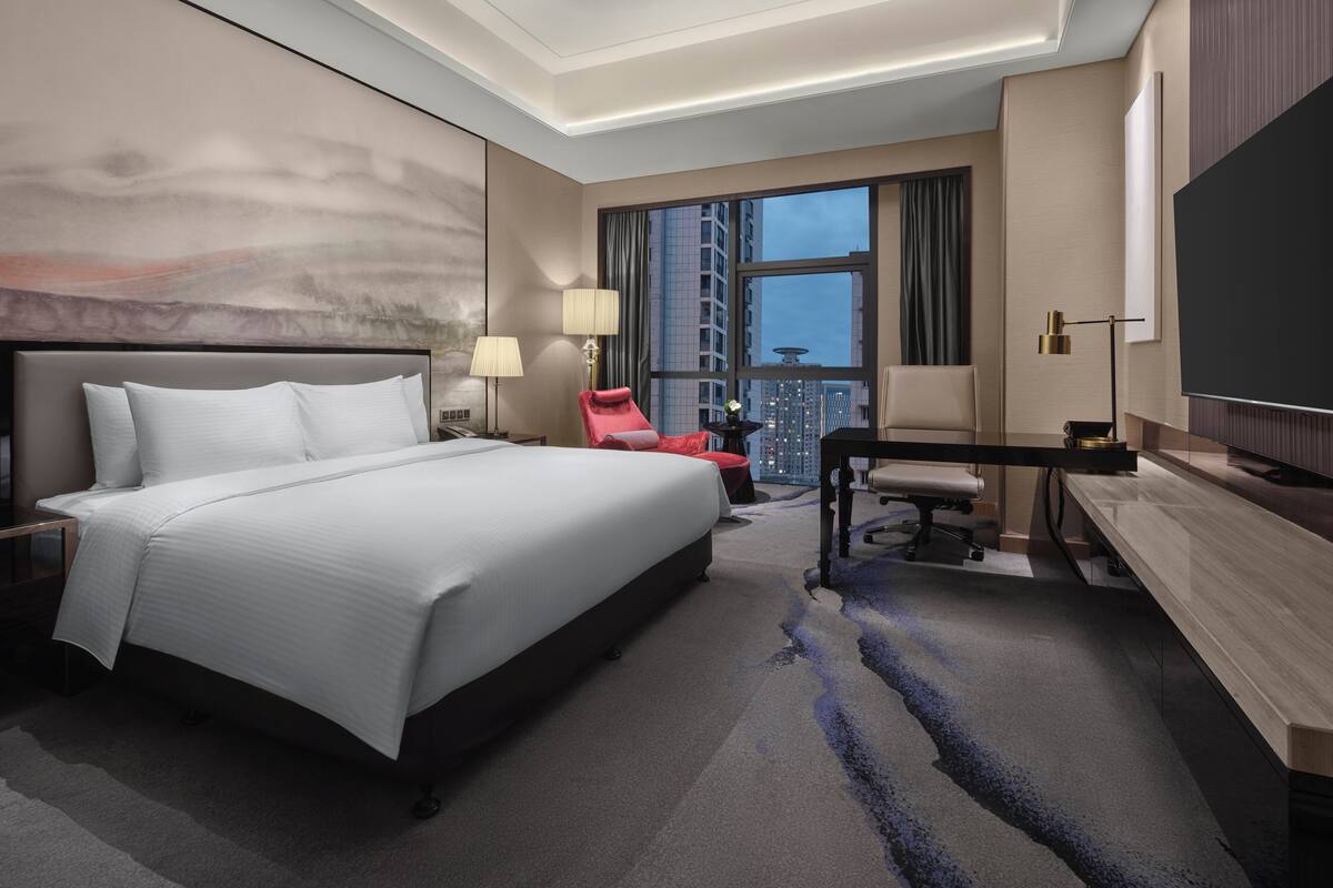Executive-Zimmer, 1 King-Bett | 1 Schlafzimmer, hochwertige Bettwaren, Daunenbettdecken
