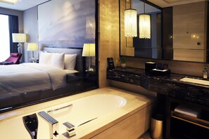 1 chambre, literie de qualité supérieure, couette en duvet d'oie