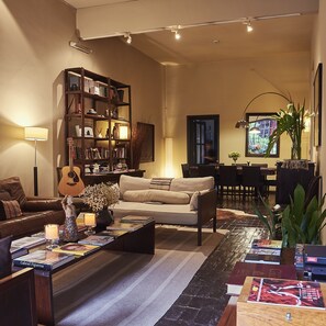 Sitteområde i lobbyen