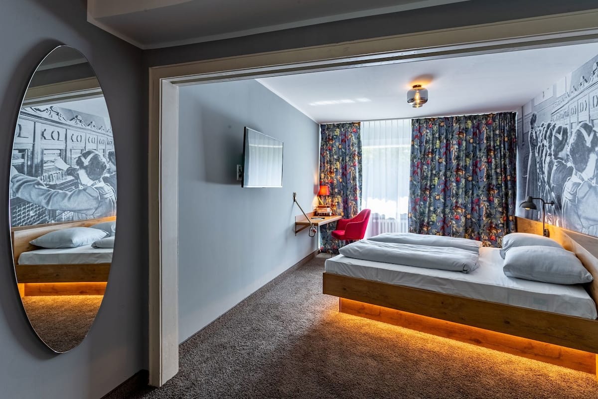 Hypo-allergenic bedding, individually decorated, individually furnished