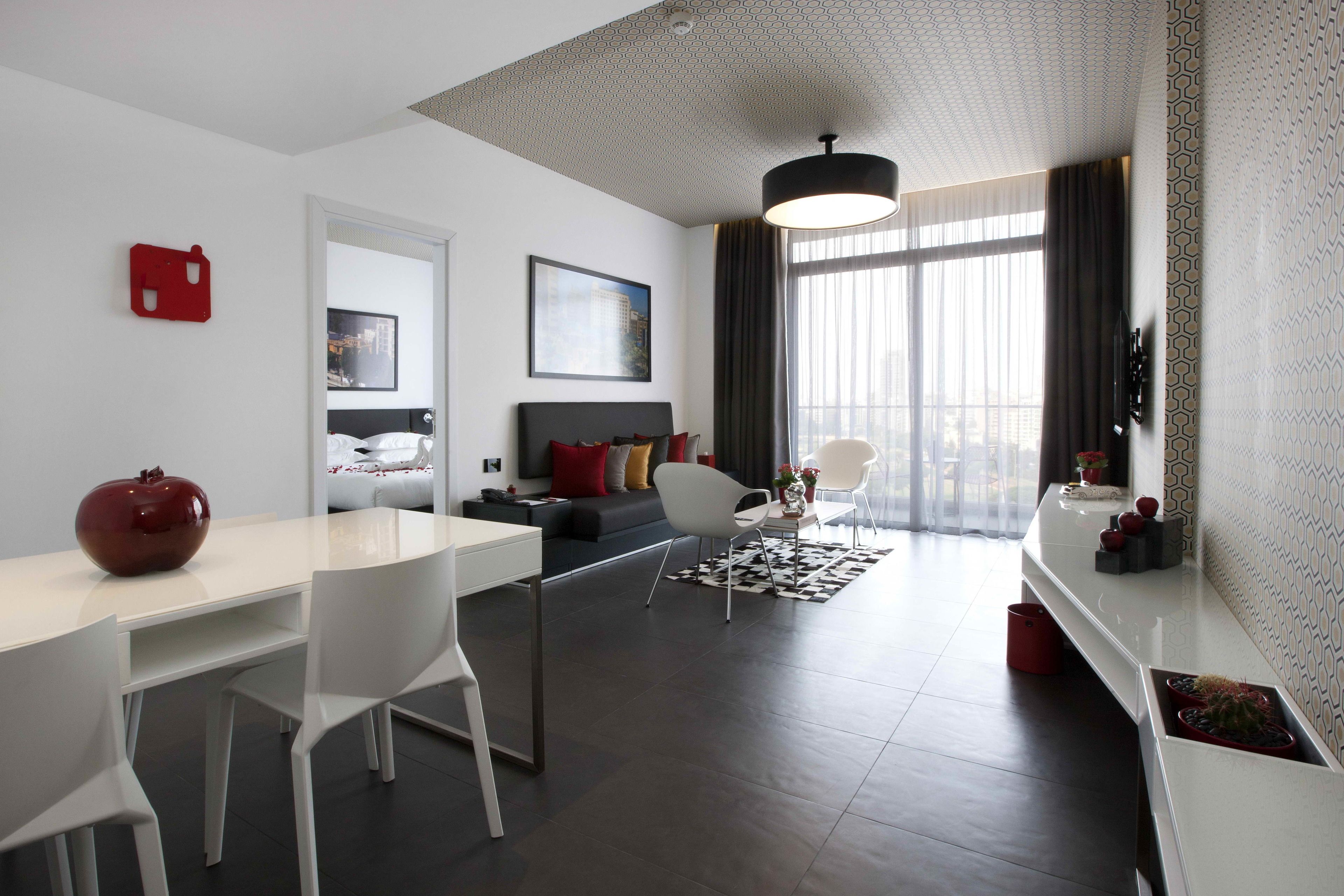 premium bedding, minibar, in-room safe, individually decorated