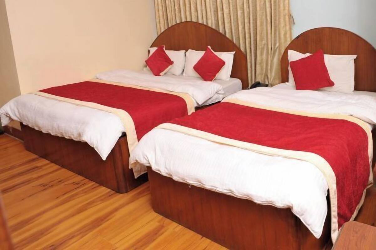 Premium bedding, memory foam beds, in-room safe, desk