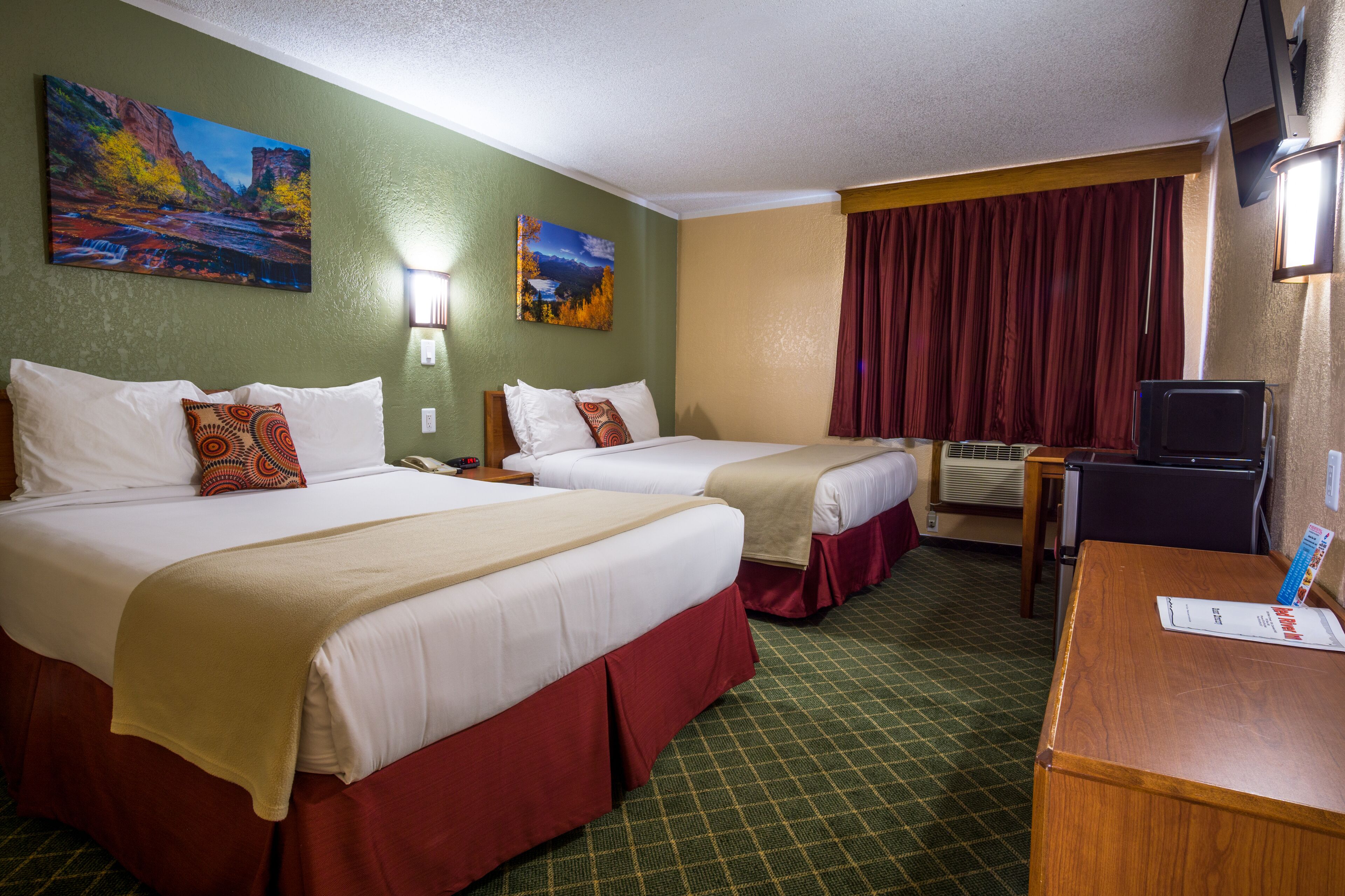 Basic Room, 2 Queen Beds | Desk, iron/ironing board, free WiFi, bed sheets