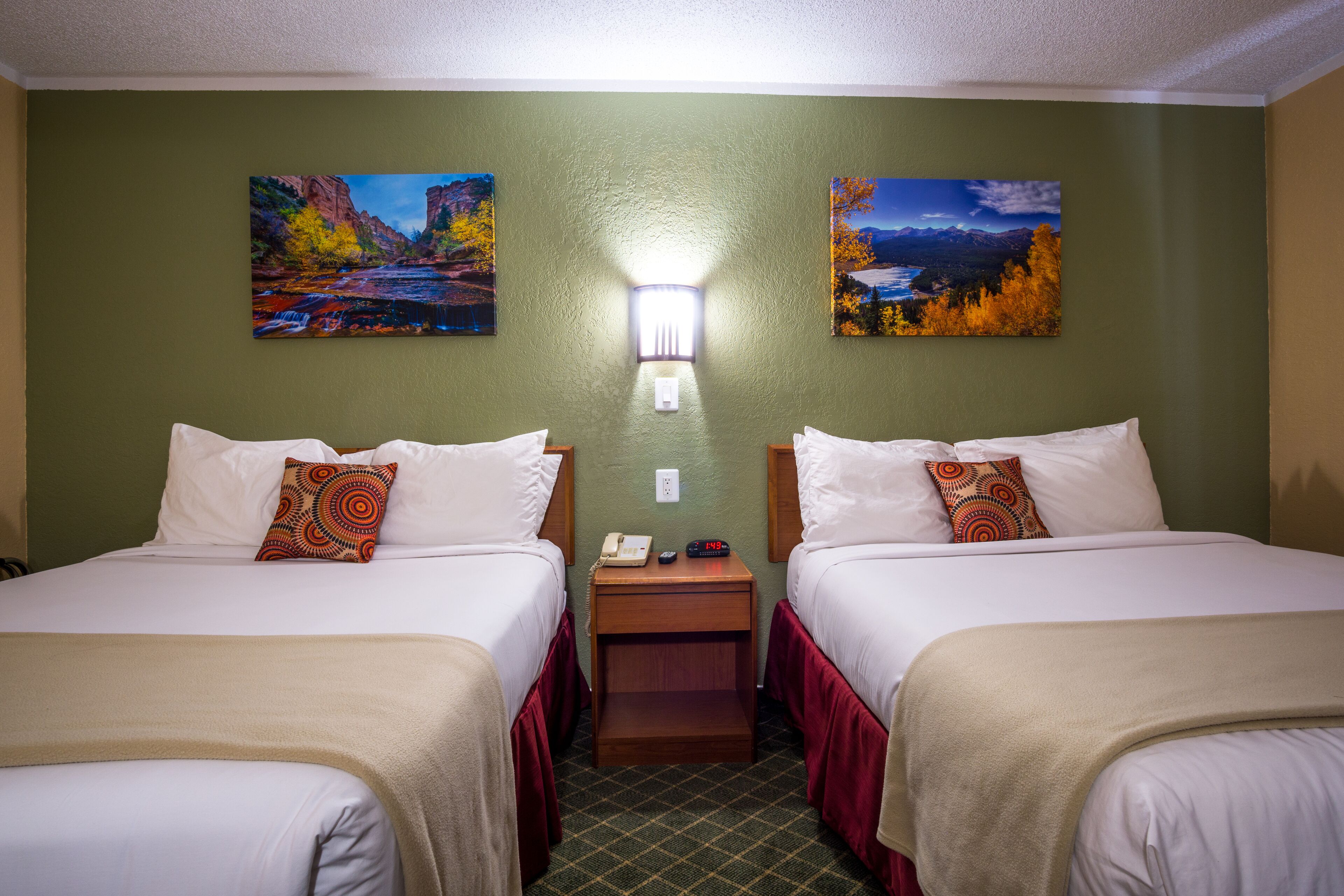 Basic Room, 2 Queen Beds | Desk, iron/ironing board, free WiFi, bed sheets