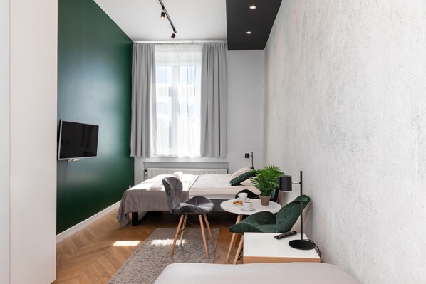 32-inch flat-screen TV with satellite channels, LCD TV