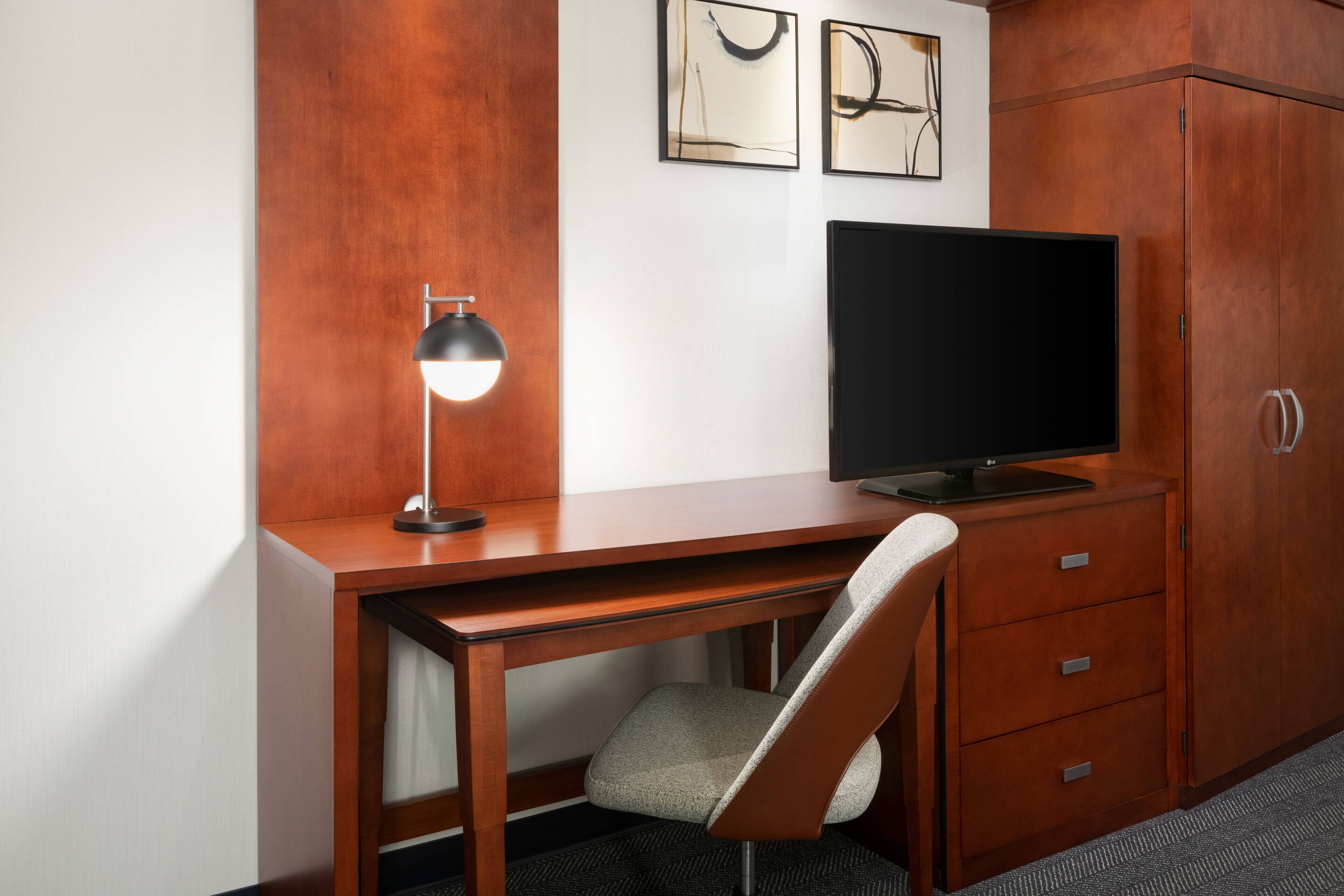 in-room safe, desk, blackout curtains, iron/ironing board