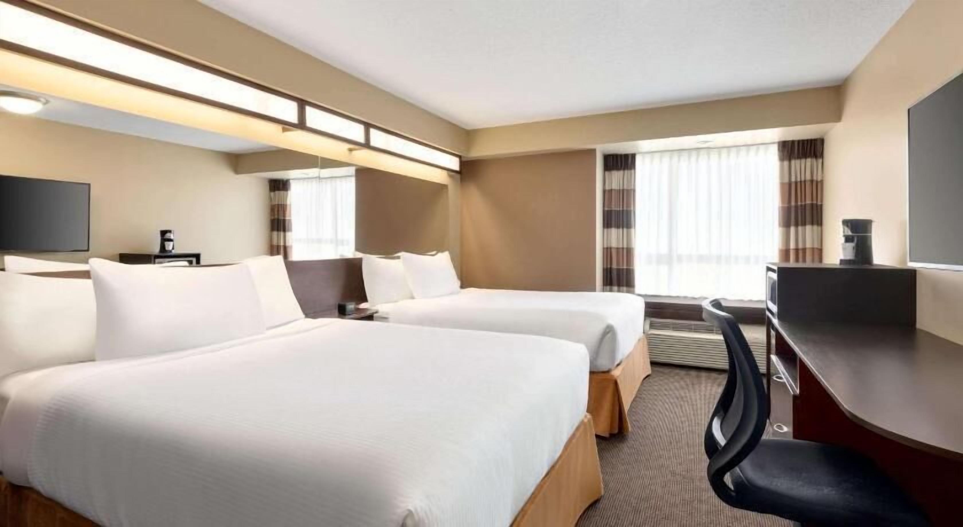 Desk, blackout drapes, iron/ironing board, free WiFi