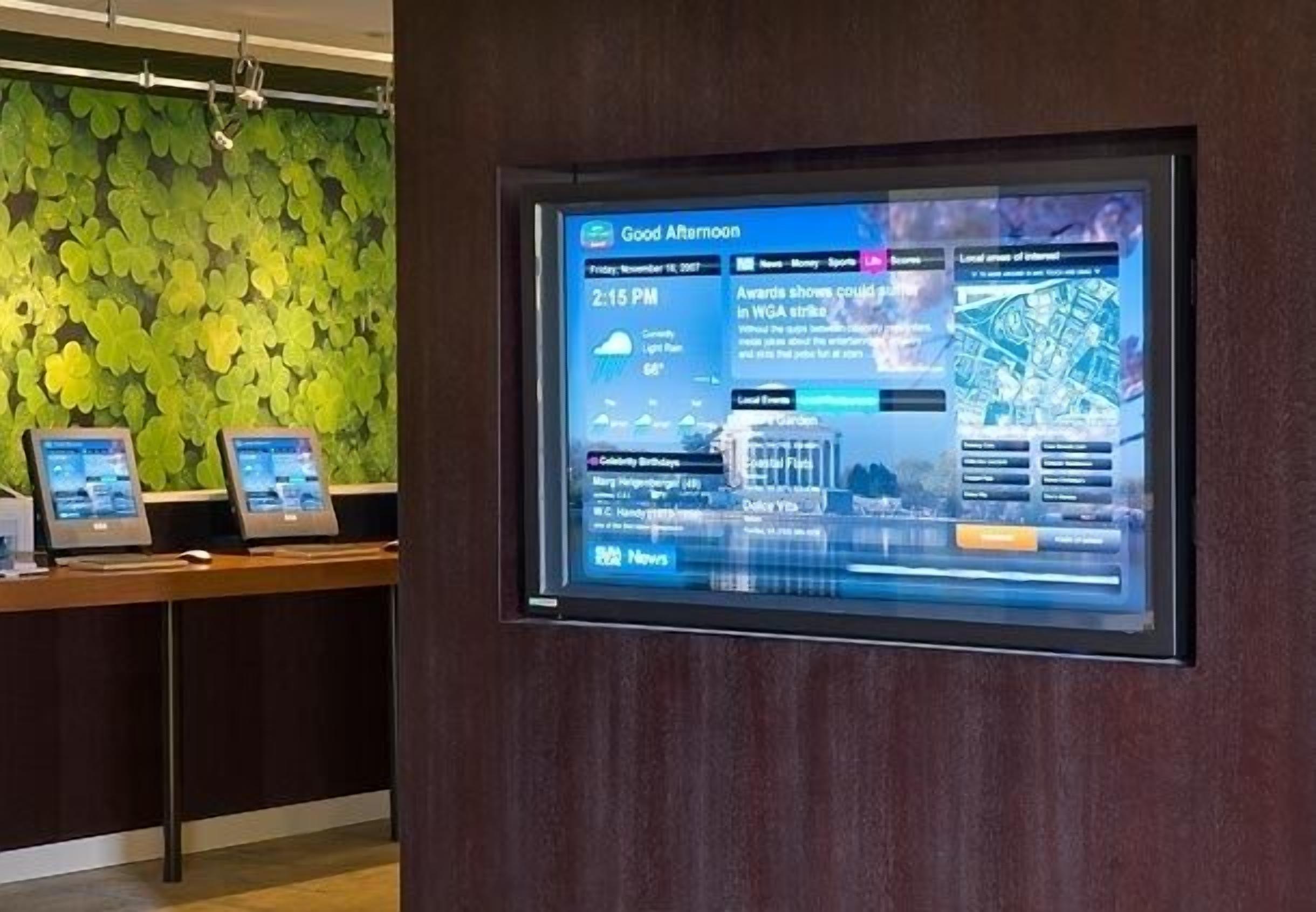 Check-in/check-out kiosk