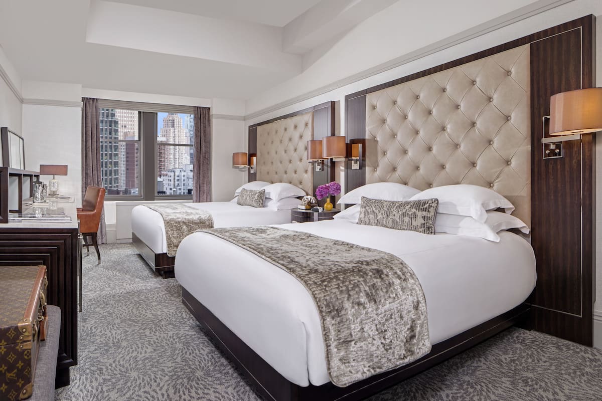 Deluxe Room, 2 Queen Beds | Premium bedding, in-room safe, desk, blackout drapes