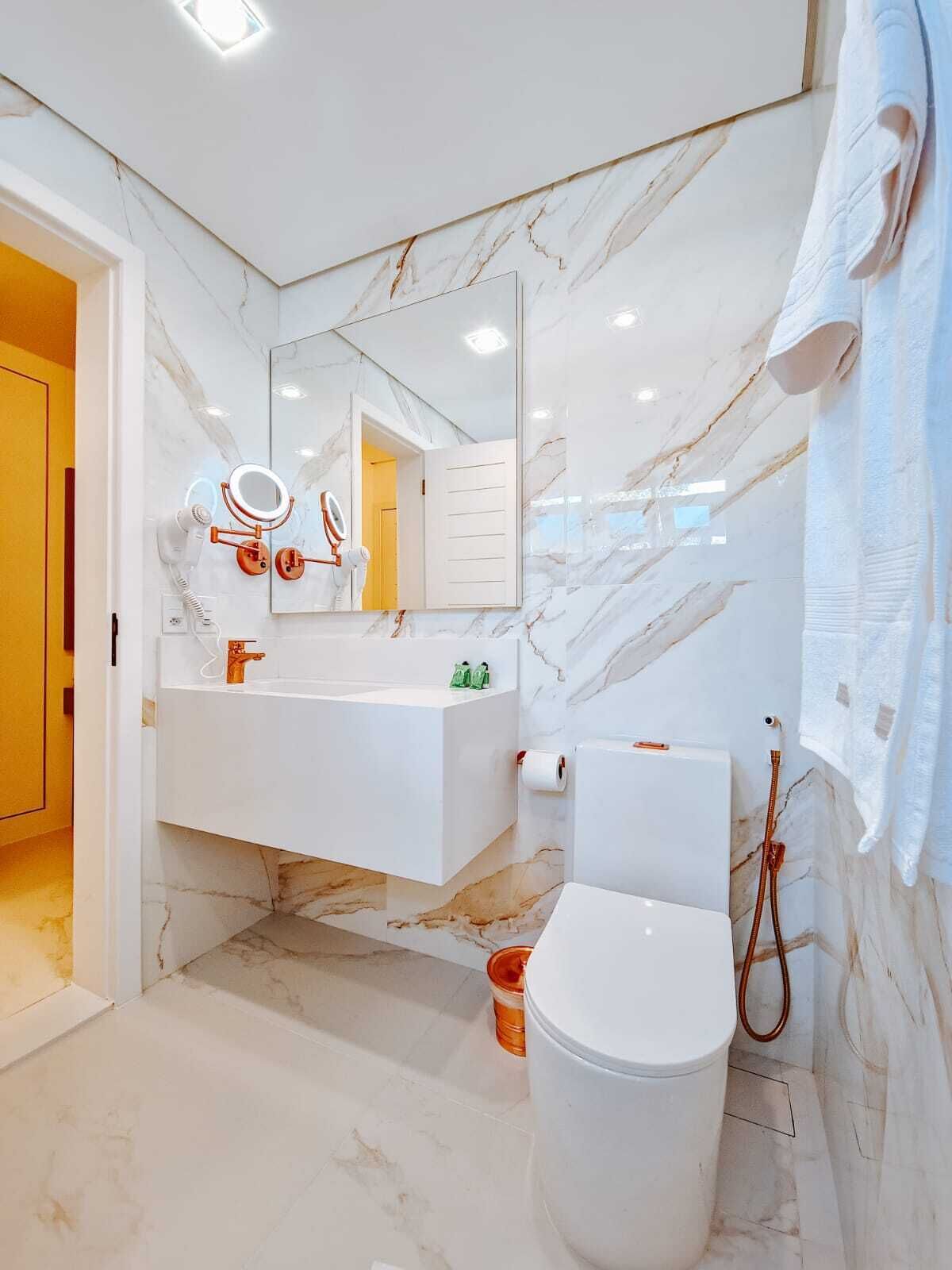 suite azeda exclusive - sea view | bathroom | shower, hair dryer, towels