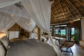 Hotel room view looking out at Diamante K - Inside Tulum National Park