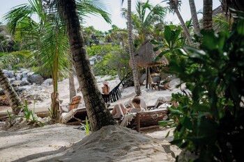 Patio, balcany or terrace at Diamante K - Inside Tulum National Park