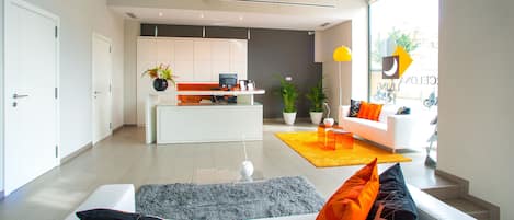 Sala de estar en el lobby
