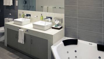Premium bedding, free minibar items, in-room safe