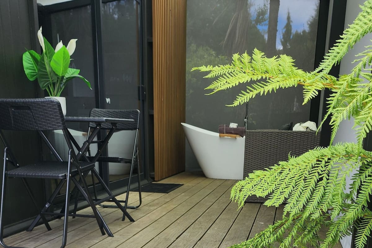 Studio Comfort - 1 sovrum - utsikt mot trÀdgÄrden | Terrass/Patio