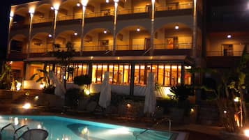 Front of property – evening/night