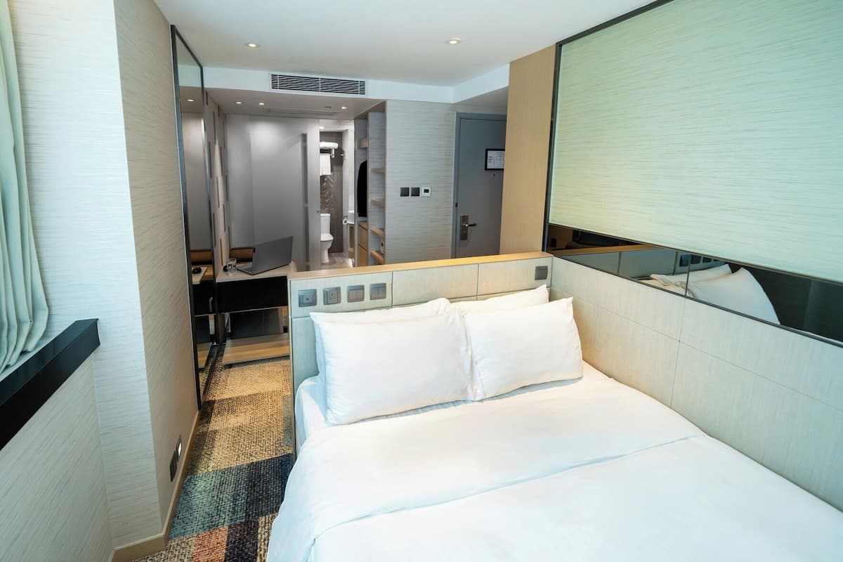 Down comforters, minibar, in-room safe, blackout drapes
