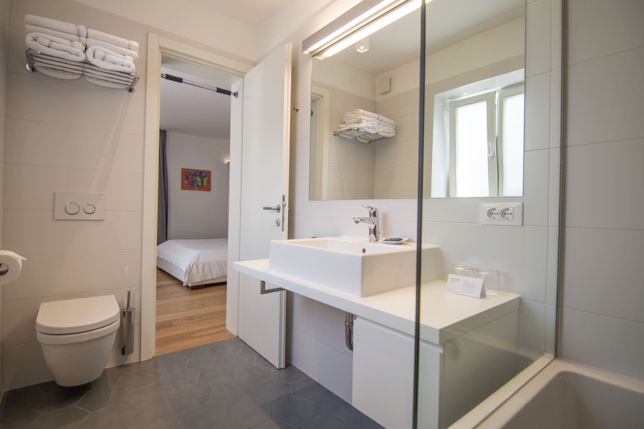 comfort double room, balcony | bathroom | designer toiletries, hair dryer, bathrobes, slippers