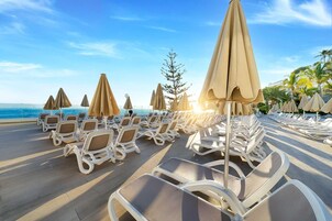 Outdoor banquet area