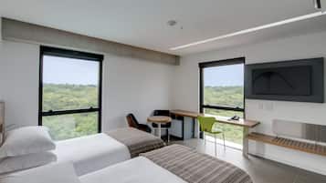 Quarto superior | 1 quarto, frigobar, cofres nos quartos, cortinas blackout