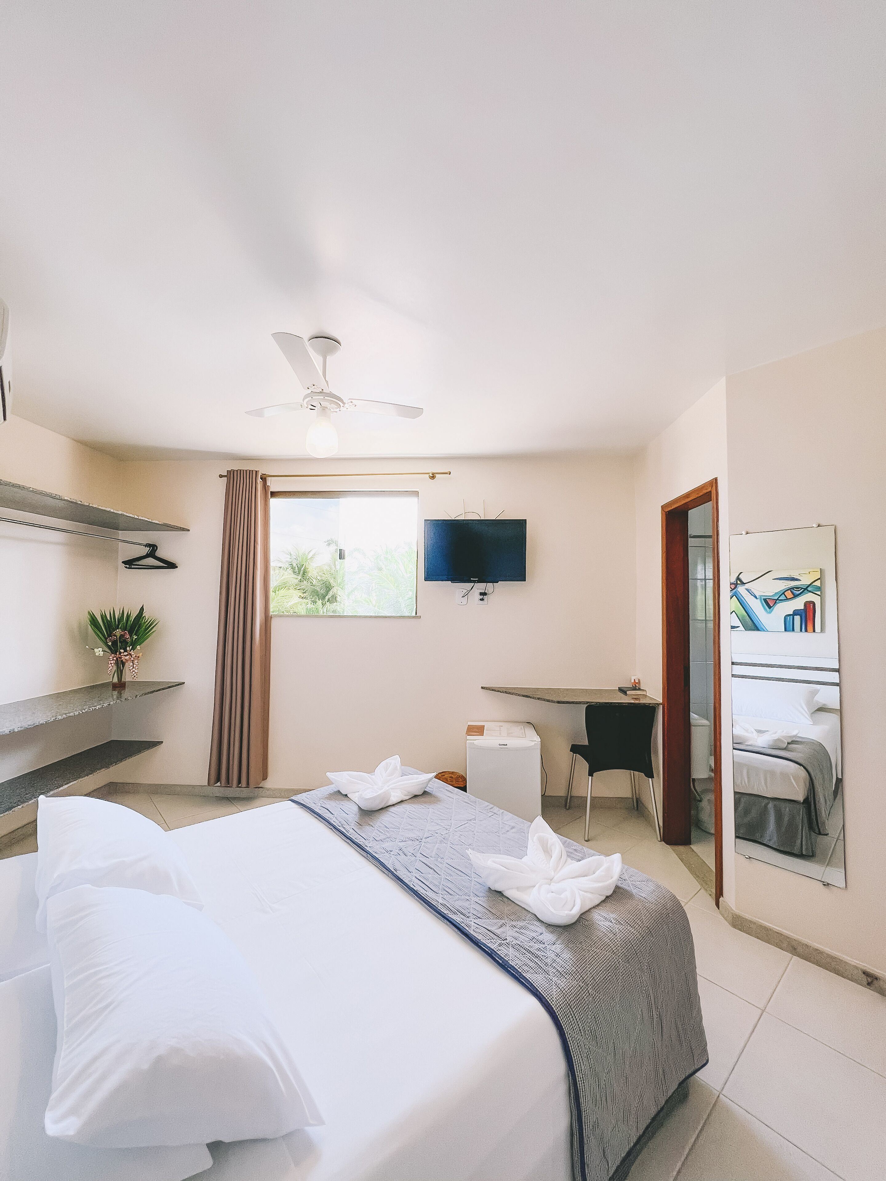 Minibar, in-room safe, blackout drapes, free WiFi