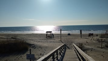 Vlak bij het strand