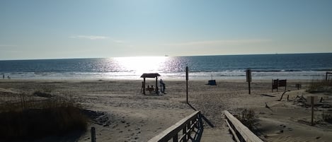 Vlak bij het strand