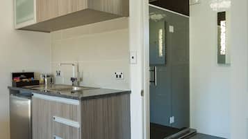 In-room safe, desk, laptop workspace, soundproofing