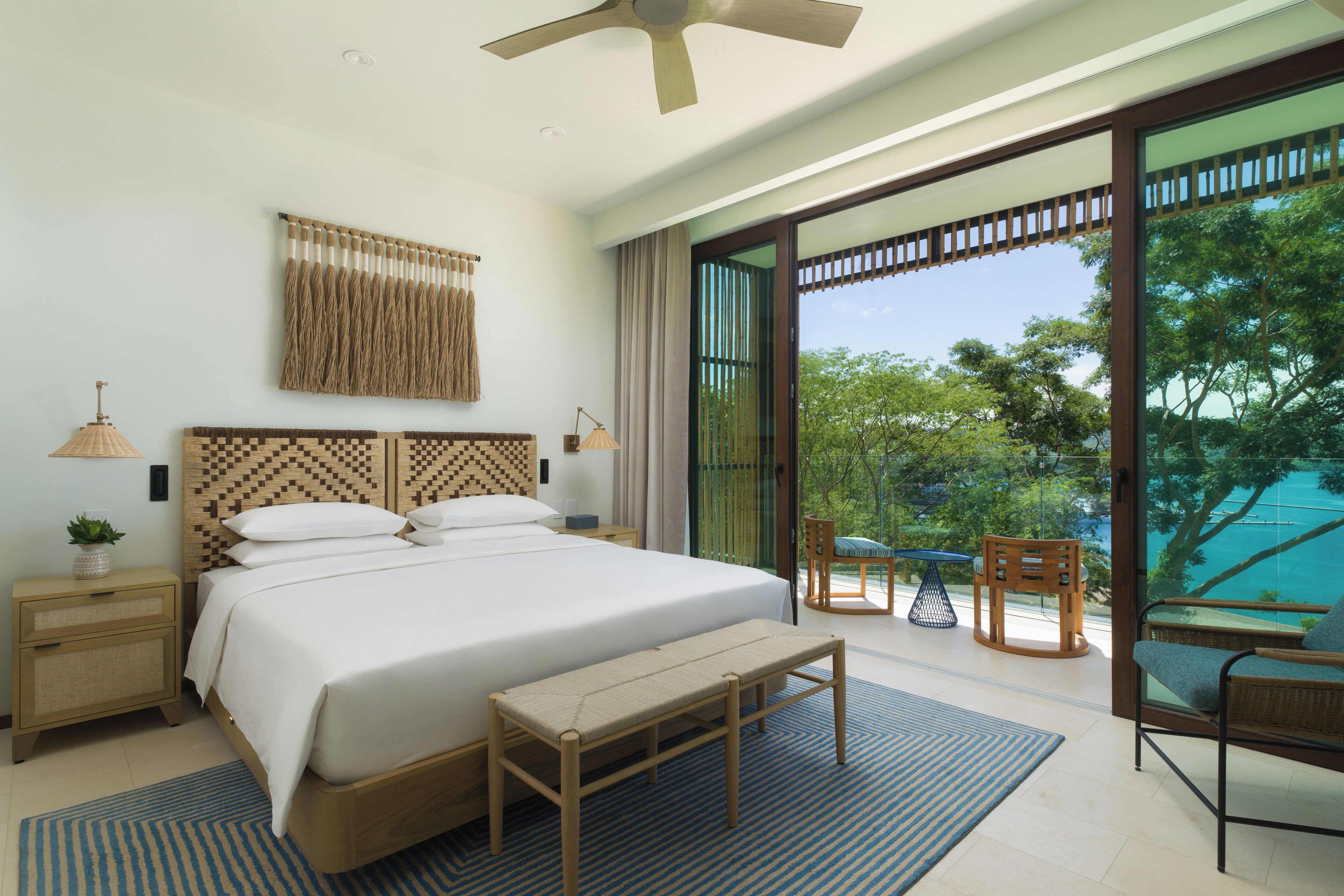 Premium bedding, free minibar items, in-room safe