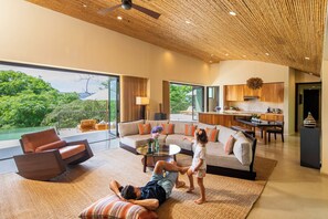 Suite, 2 Bedrooms (Papagayo, Pool) | Living area | 42-inch Smart TV with cable channels, TV, iPod dock