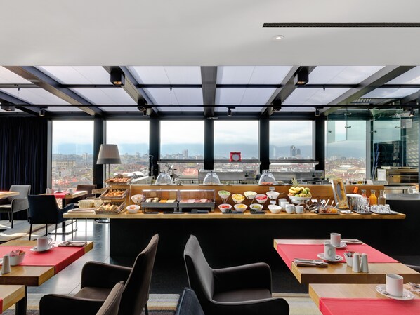 Daily buffet breakfast (EUR 28 per person)